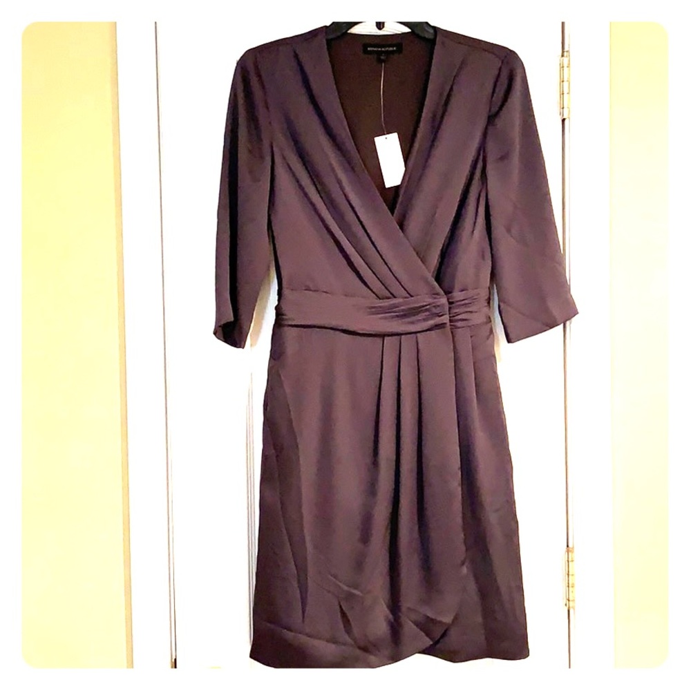Wrap front dress
